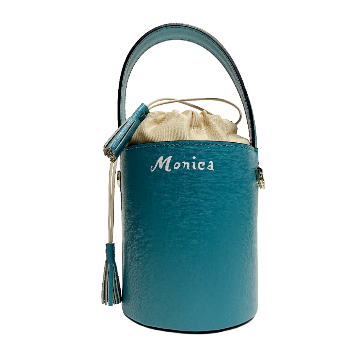 Mini Catherine verde acqua | chiusura panna