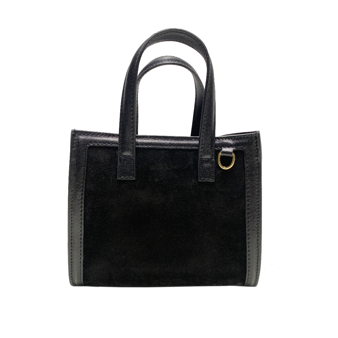 Mini Sophie suede nero