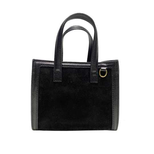 Mini Sophie suede nero