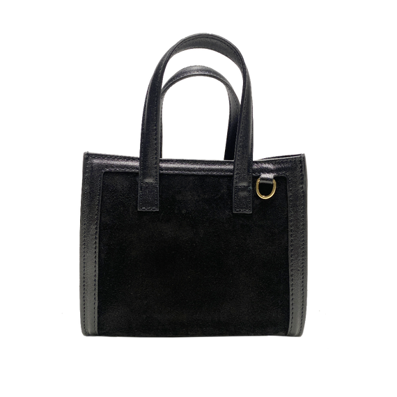 Mini Sophie suede nero